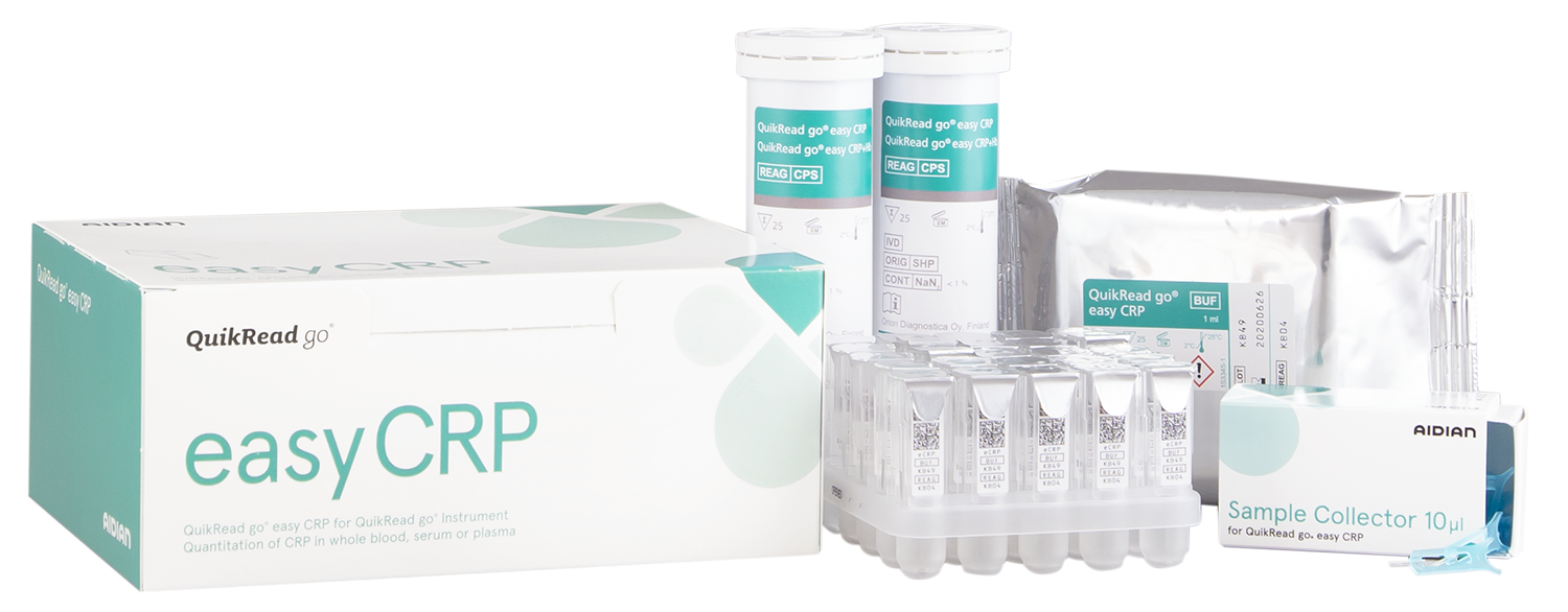 CRP Kit für QuikRead go Analysegerät, 50 Stck
