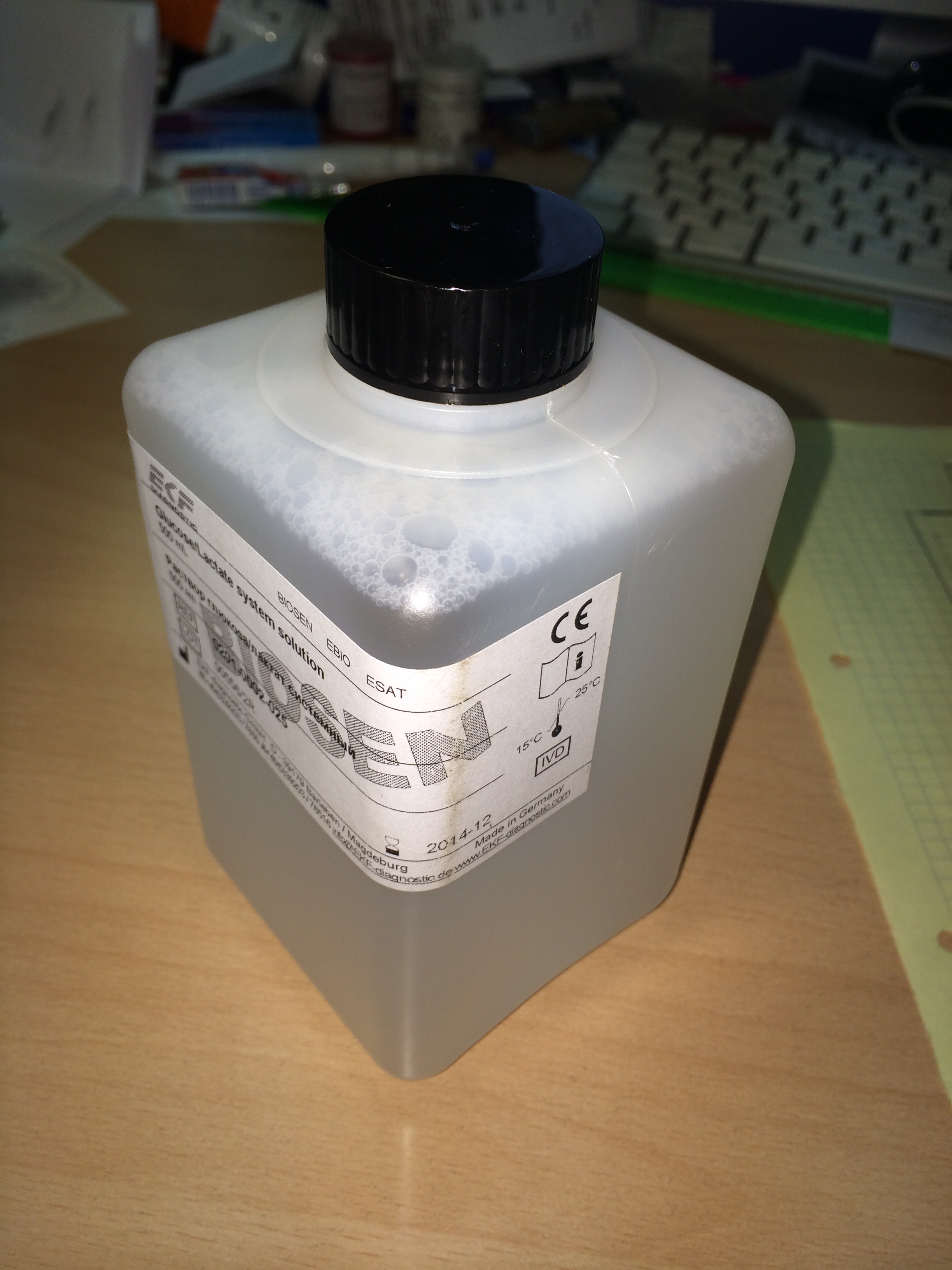 Glukose/Laktat-Systemlösung, Flasche 500 mL Glukose/Laktat-Systemlösung, Flasche 500 mL