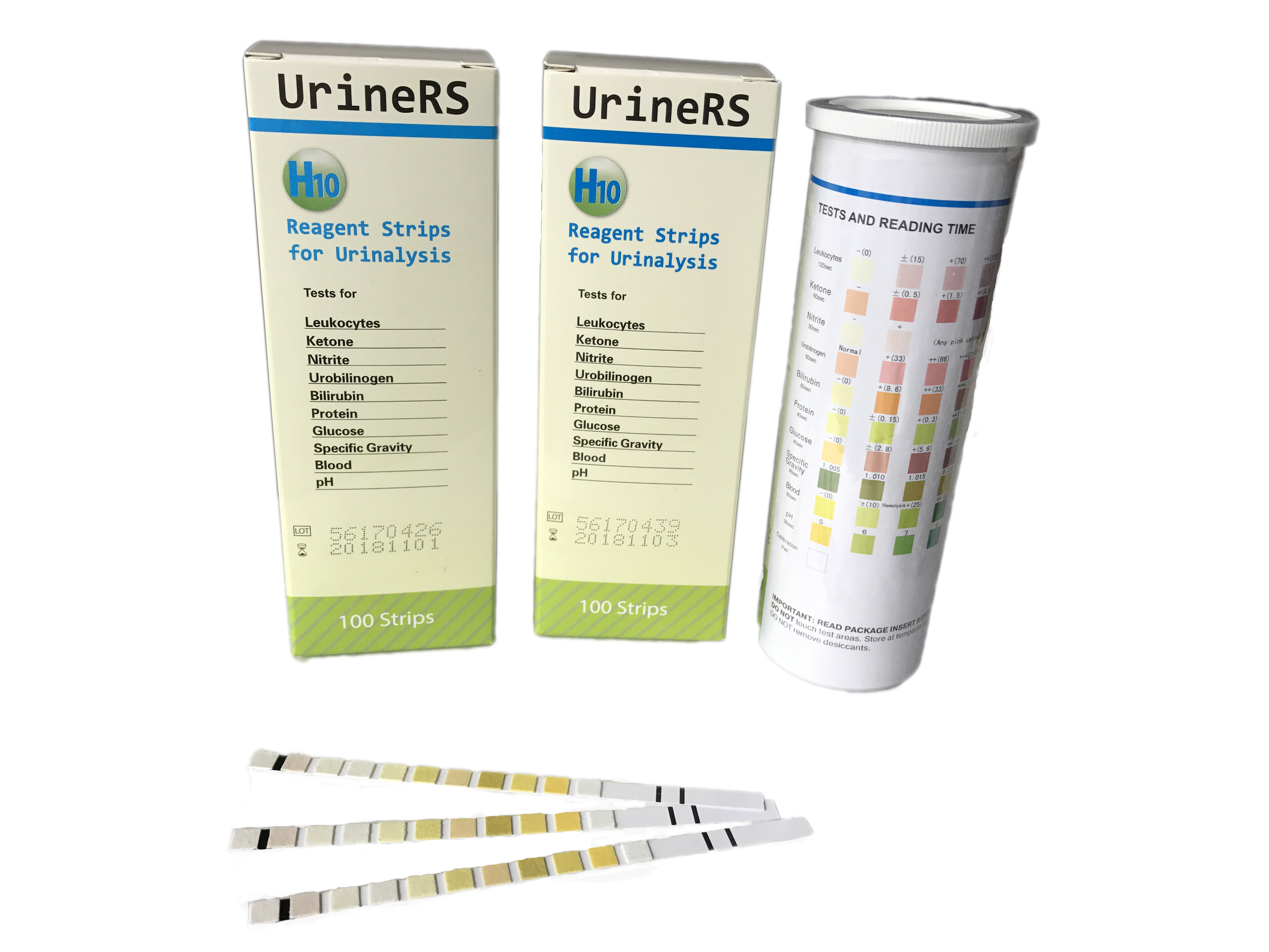 Urin-Teststreifen UrineRS H10 für CL-50 oder die visuelle Auswertung, 100 Stck pro Box