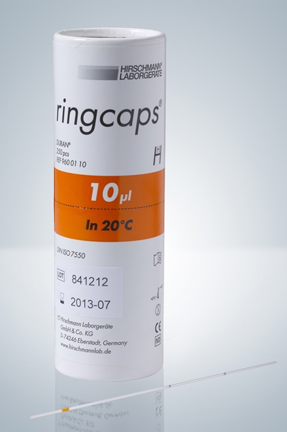 Einmal-Kapillarpipetten mit Ringmarke, 10µl, 250 Stck