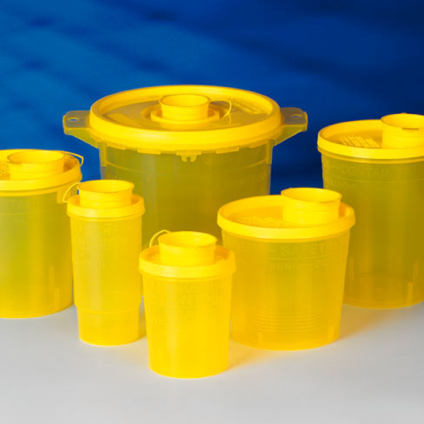 Sicherheitscontainer für die Entsorgung von med. Materialien, 1.500mL, VPE = 5 Stck