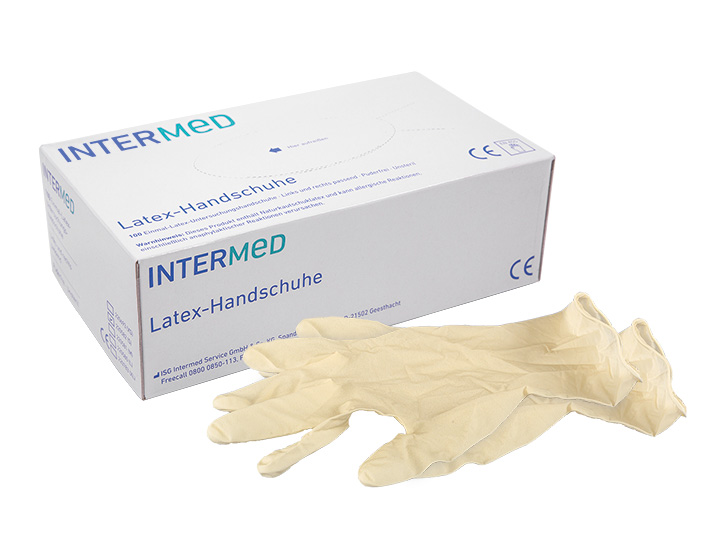 Intermed_220582 Untersuchungshandschuhe, Latex, VPE = 100 Stck